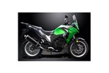 KAWASAKI VERSYS 300X 2017-2023 KIT SCARICO SILENZIATORE BSAU CARBONIO OVALE DA 450 MM