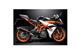 KTM RC390 390 DUKE 17-20 DECAT 450MM OVALE CARBONIO BSAU KIT SCARICO SILENZIATORE