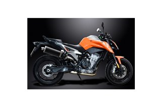 KTM 790 DUKE 2018-19 KIT SCARICO SILENZIATORE BSAU CARBONIO OVALE DA 450 MM