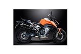 KTM 790 DUKE 2018-19 KIT SCARICO SILENZIATORE BSAU CARBONIO OVALE DA 450 MM