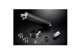 ROYAL ENFIELD HIMALAYAN 410 2016-24 450MM OVAL CARBON BSAU SILENCER EXHAUST KIT