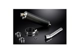 SUZUKI DR650 1990-1995 KIT SCARICO SILENZIATORE BSAU CARBONIO OVALE DA 450 MM