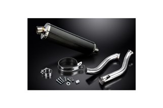 KTM 690 DUKE 2017-2018 DECAT 450MM OVAL CARBON BSAU SILENCER EXHAUST KIT