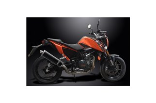 KTM 690 DUKE 2017-2018 DECAT 450MM OVAL CARBON BSAU SILENCER EXHAUST KIT