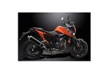 KTM 690 DUKE 2017-2018 DECAT 450MM OVAL CARBON BSAU SILENCER EXHAUST KIT