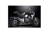 HONDA CB1000R NEO 2018-19 450MM OVAL CARBON BSAU SILENCER EXHAUST KIT