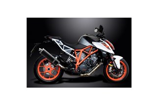 KTM SUPERDUKE 1290 2014-2018 KIT SCARICO SILENZIATORE BSAU CARBONIO OVALE DA 450 MM