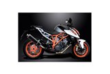 KTM SUPERDUKE 1290 2014-2018 KIT SCARICO SILENZIATORE BSAU CARBONIO OVALE DA 450 MM