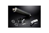 KAWASAKI Z900RS Z900SE 2018-2024 KIT SCARICO SILENZIATORE BSAU CARBONIO OVALE DA 450 MM