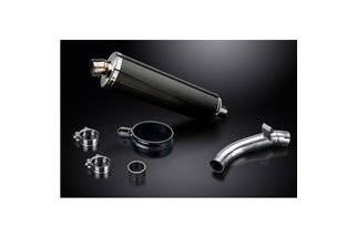 KAWASAKI KLZ1000 VERSYS 2019-2024 KIT SCARICO SILENZIATORE OVALE IN CARBONIO DA 450 MM