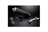 KAWASAKI KLZ1000 VERSYS 2019-2024 KIT SCARICO SILENZIATORE OVALE IN CARBONIO DA 450 MM