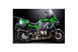 KAWASAKI KLZ1000 VERSYS 2019-2024 KIT SCARICO SILENZIATORE OVALE IN CARBONIO DA 450 MM