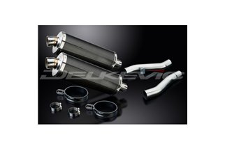 KAWASAKI ZZR400 ZZR600 1990-2009 350MM CARBON BSAU SILENCER EXHAUST KIT