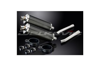 KIT SCARICO SILENZIATORE BSAU CARBONIO HONDA CBR1100XX BLACKBIRD 96-09 350MM