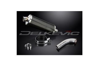 BMW F800S F800ST 2006-2014 KIT SCARICO SILENZIATORE BSAU CARBONIO 350MM