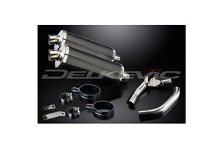 HONDA CBR1000F 1987-1999 350MM CARBON BSAU SILENCER EXHAUST KIT