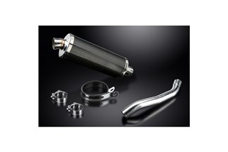 KAWASAKI Z750 2004-2006 350MM CARBON BSAU SILENCER EXHAUST KIT