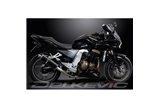 KAWASAKI Z750 2004-2006 350MM CARBON BSAU SILENCER EXHAUST KIT