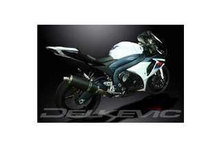 SUZUKI GSXR1000 K9 2009-11 DECAT 350MM CARBONIO BSAU SILENZIATORE SCARICO KIT