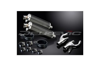 YAMAHA V-MAX 1200 1984-2007 KIT SCARICO SILENZIATORE BSAU CARBONIO 350MM