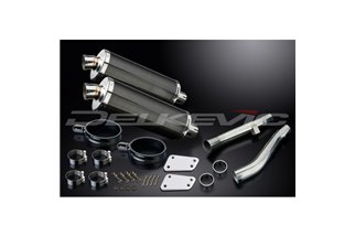 KIT SCARICO SILENZIATORE BSAU CARBONIO YAMAHA XJR1300 SP 1998-2007 350MM