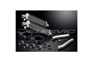 KIT SCARICO SILENZIATORE BSAU CARBONIO KAWASAKI ZZR1200 NINJA 2002-2005 350MM