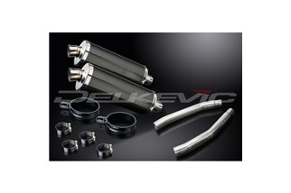 SUZUKI GSX1300R HAYABUSA 2008-2020 KIT SCARICO SILENZIATORE BSAU IN CARBONIO DA 350 MM