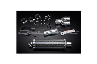 HONDA NT400 BROS NT650HAWK 88-92 350MM OVALE CARBONIO BSAU KIT SCARICO SILENZIATORE