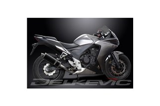 HONDA CBR500R 2013-2015 350MM CARBON BSAU SILENCER EXHAUST KIT