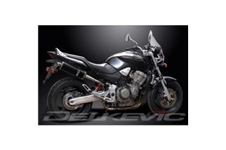 KIT SCARICO SILENZIATORE BSAU CARBONIO HONDA CB900F HORNET 01-09 HI LEV 350MM