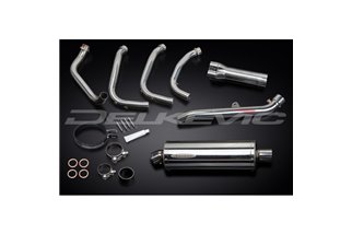 SISTEMA DI SCARICO COMPLETO 4-1 BLACKBIRD HONDA CBR1100XX 350MM INOX OVALE BSAU