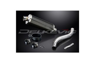 SUZUKI SV650 1998-2002 KIT SCARICO SILENZIATORE BSAU CARBONIO HI-LEVEL 350MM