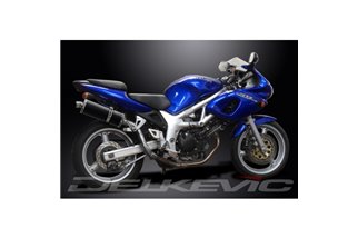 SUZUKI SV650 1998-2002 KIT SCARICO SILENZIATORE BSAU CARBONIO HI-LEVEL 350MM