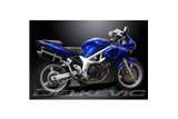 SUZUKI SV650 1998-2002 KIT SCARICO SILENZIATORE BSAU CARBONIO HI-LEVEL 350MM