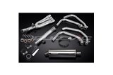 HONDA CBR600F 91-98 SISTEMA DI SCARICO COMPLETO 4-1 SILENZIATORE BSAU OVALE INOX DA 350 MM