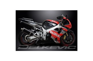 SUZUKI GSXR1000 2001-2002 K1-K2 350MM CARBONIO BSAU KIT SCARICO SILENZIATORE