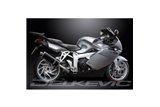 BMW K1200S 2005-2009 KIT SCARICO SILENZIATORE BSAU CARBONIO OVALE DA 350 MM