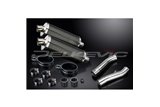 YAMAHA FJ1100 FJ1200 1984-1987 KIT SCARICO SILENZIATORE BSAU CARBONIO OVALE DA 350 MM