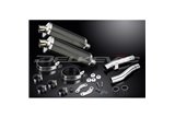 KAWASAKI ZR1100B ZEPHYR 1996-97 KIT SCARICO SILENZIATORE BSAU CARBONIO OVALE 350MM