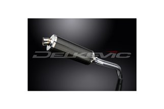 TRIUMPH TIGER 800 ABS 2011-2018 350MM OVAL CARBON BSAU SILENCER EXHAUST KIT