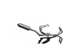 VFR800FI 1997-2002 / SILENZIATORE OVALE HI-LEVEL DA 350 MM (14 POLLICI) SISTEMA COMPLETO 4-1 ACCIAIO INOX 304