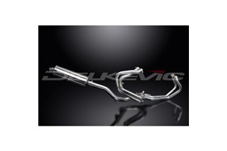 VFR800FI 1997-2002 / SILENZIATORE OVALE HI-LEVEL DA 350 MM (14 POLLICI) SISTEMA COMPLETO 4-1 ACCIAIO INOX 304