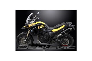 BMW F800 GS 2007-2018 KIT SCARICO SILENZIATORE BSAU CARBONIO OVALE DA 350 MM