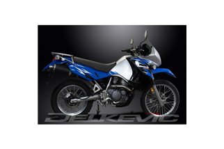 KLR650 E 2008-2018 2022-2024 / SILENZIATORE OVALE IN FIBRA DI CARBONIO DA 350 MM (14 POLLICI)