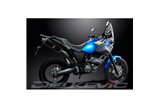 YAMAHA XT660Z TENERE 08-16 KIT SCARICO SILENZIATORE BSAU CARBONIO OVALE 350MM