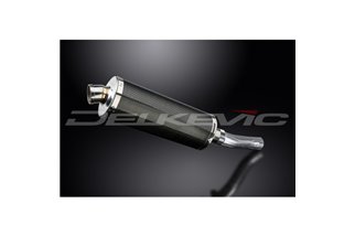 KIT SCARICO SILENZIATORE BSAU CARBONIO OVALE HONDA CB500F 2016-2023 350MM