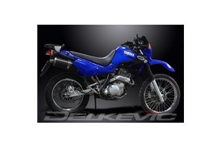 YAMAHA XT600 E 1990-2005 KIT SCARICO SILENZIATORE BSAU CARBONIO OVALE DA 350 MM