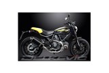 DUCATI SCRAMBLER FULL THROTTLE 2015-2016 350MM OVAL CARBON BSAU EXHAUST KIT