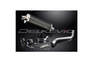 HONDA CRF250 L/M 2012-2016 350MM OVAL CARBON BSAU SILENCER EXHAUST KIT