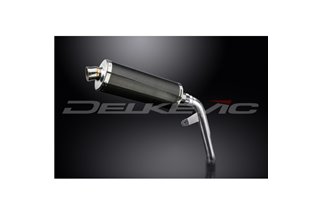 KIT SILENZIATORE DI SCARICO OVALE IN CARBONIO SUZUKI SV650 2016-2024 DA 350 MM